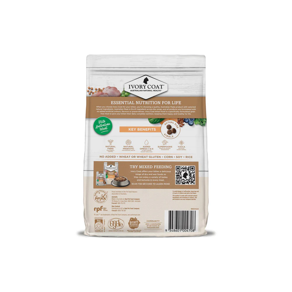 IVORY COAT Grain Free Chicken Kitten Cat Food 2kg - Image 2