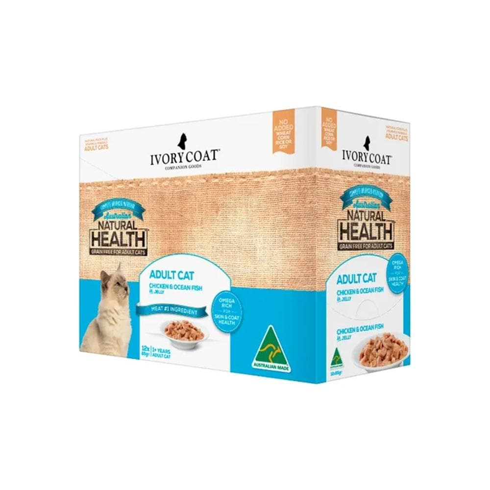 IVORY COAT Grain Free Chicken & Ocean Fish Jelly Adult Wet Cat Food 85g - Image 3