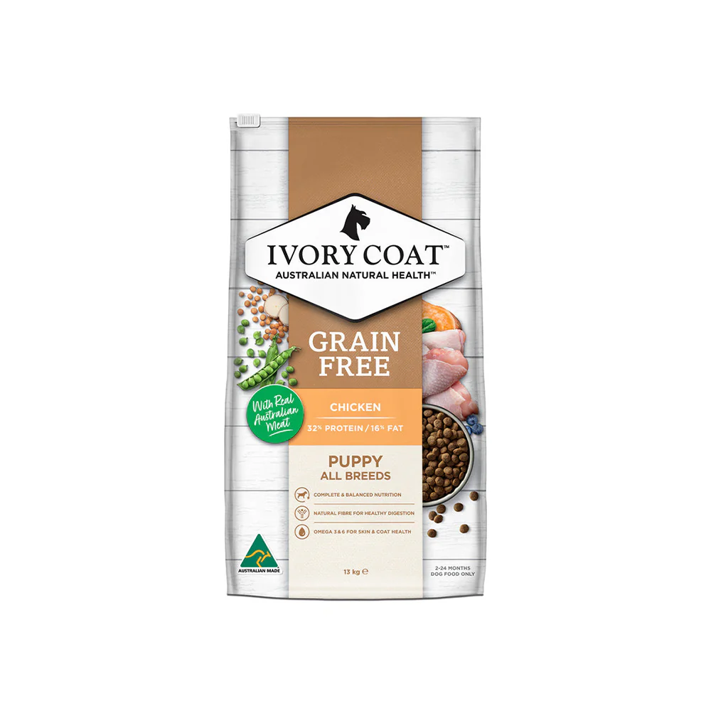 IVORY COAT Grain Free Chicken Puppy Dog Food 13kg