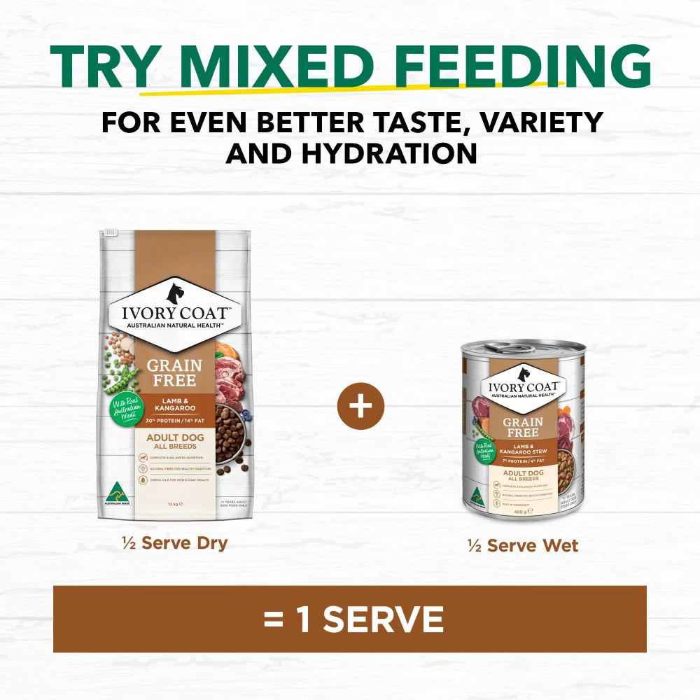 IVORY COAT Grain Free Lamb & Kangaroo Adult Dog Food 13kg - Image 12
