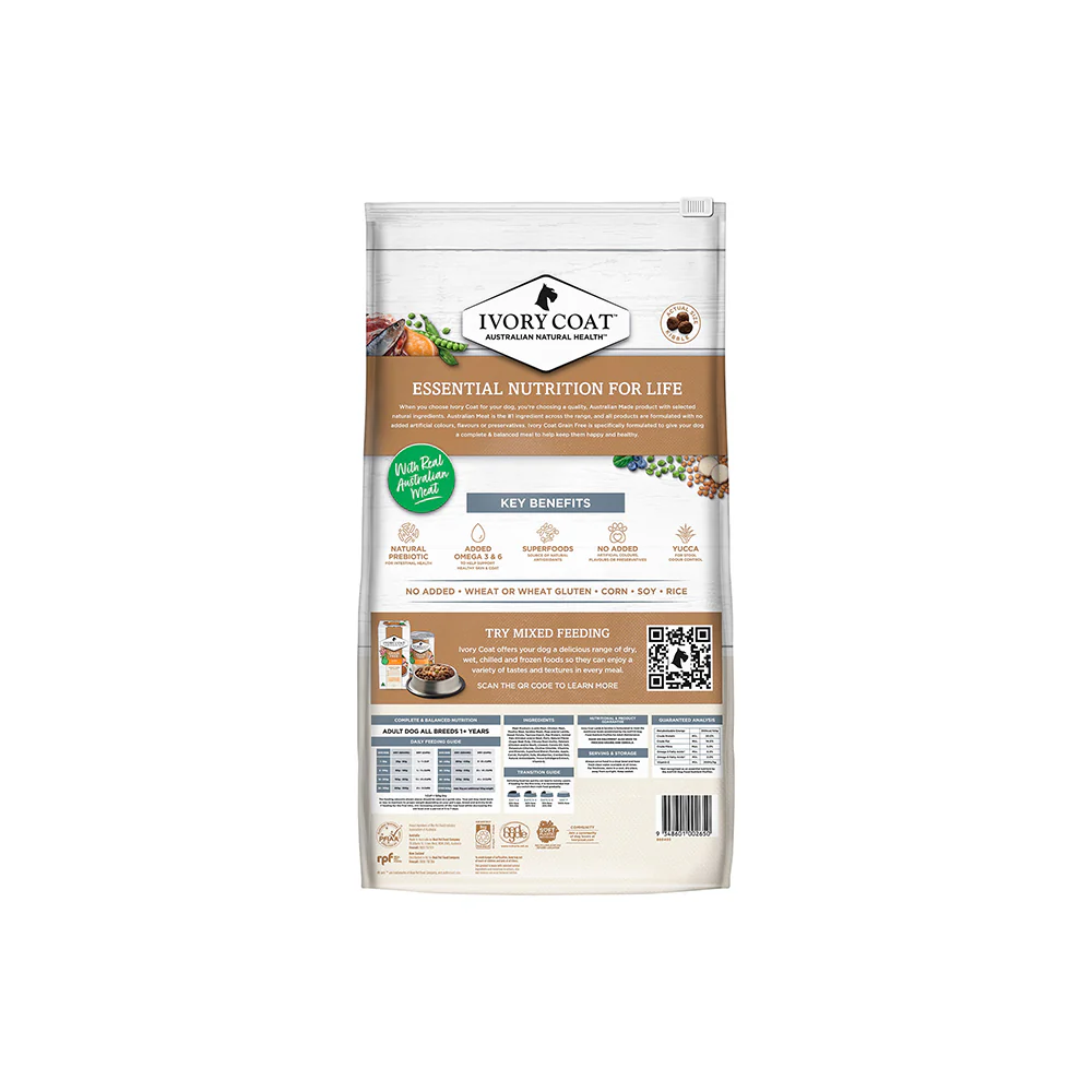 IVORY COAT Grain Free Lamb & Sardine Adult Dog Food 13kg - Image 3