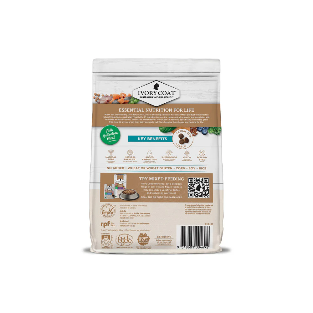 IVORY COAT Grain Free Ocean Fish & Salmon Adult Cat Food 2kg - Image 3