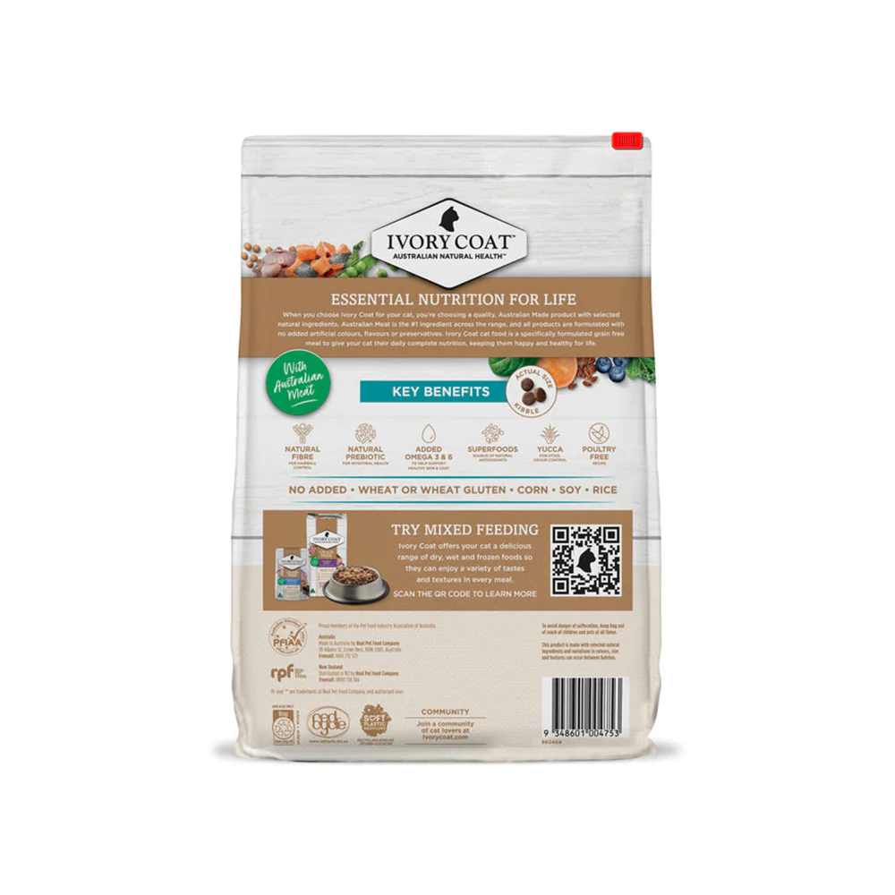IVORY COAT Grain Free Ocean Fish & Salmon Adult Cat Food 4kg - Image 2
