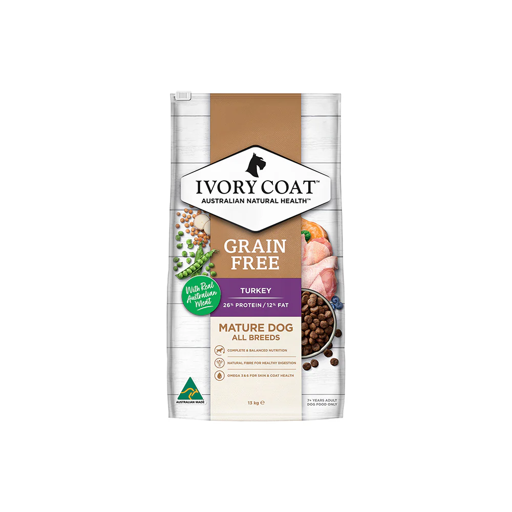 IVORY COAT Grain Free Turkey Mature Dog Food 13kg - Image 12