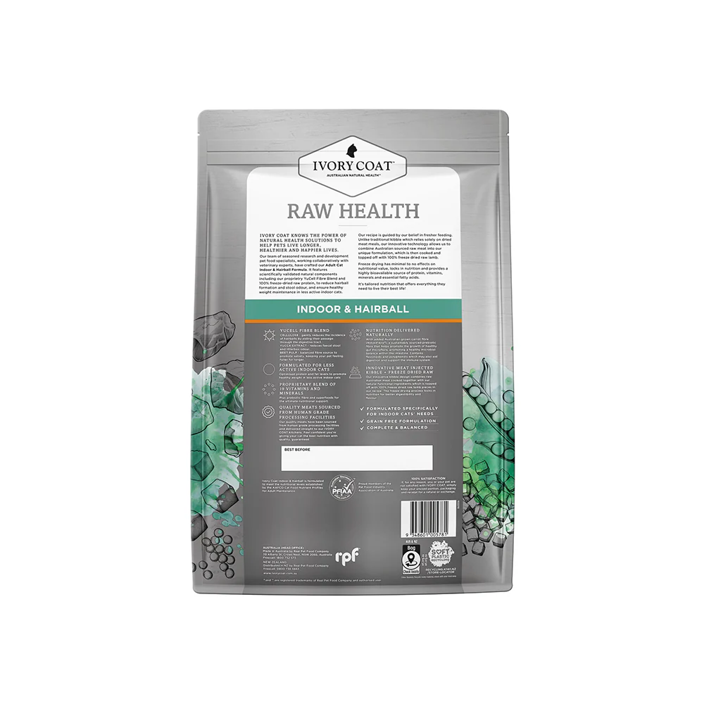 IVORY COAT Raw Health Indoor & Hairball Cat Food - Image 2