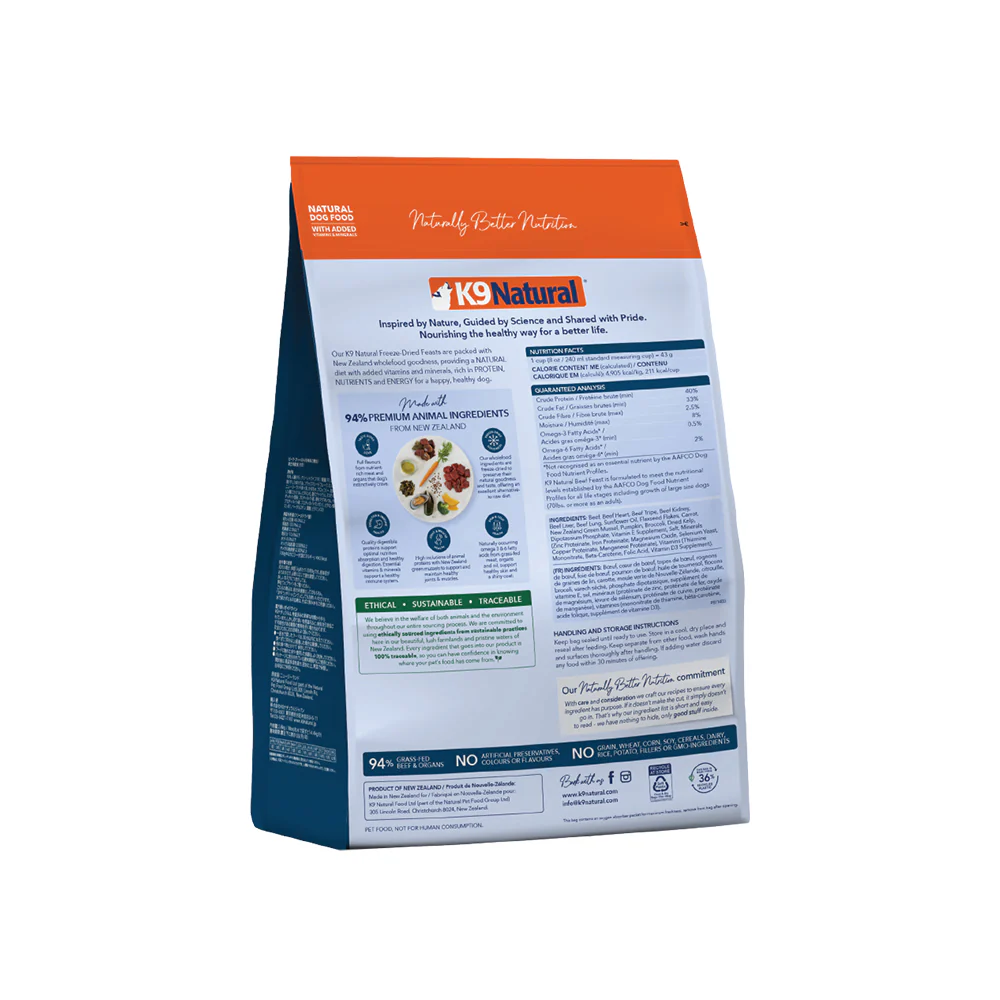 K9 NATURAL Beef Freeze Dried Dog Food - Image 21