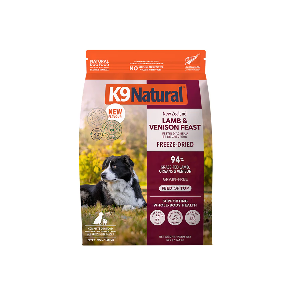 K9 NATURAL Lamb & Venison Freeze Dried Dog Food - Image 2