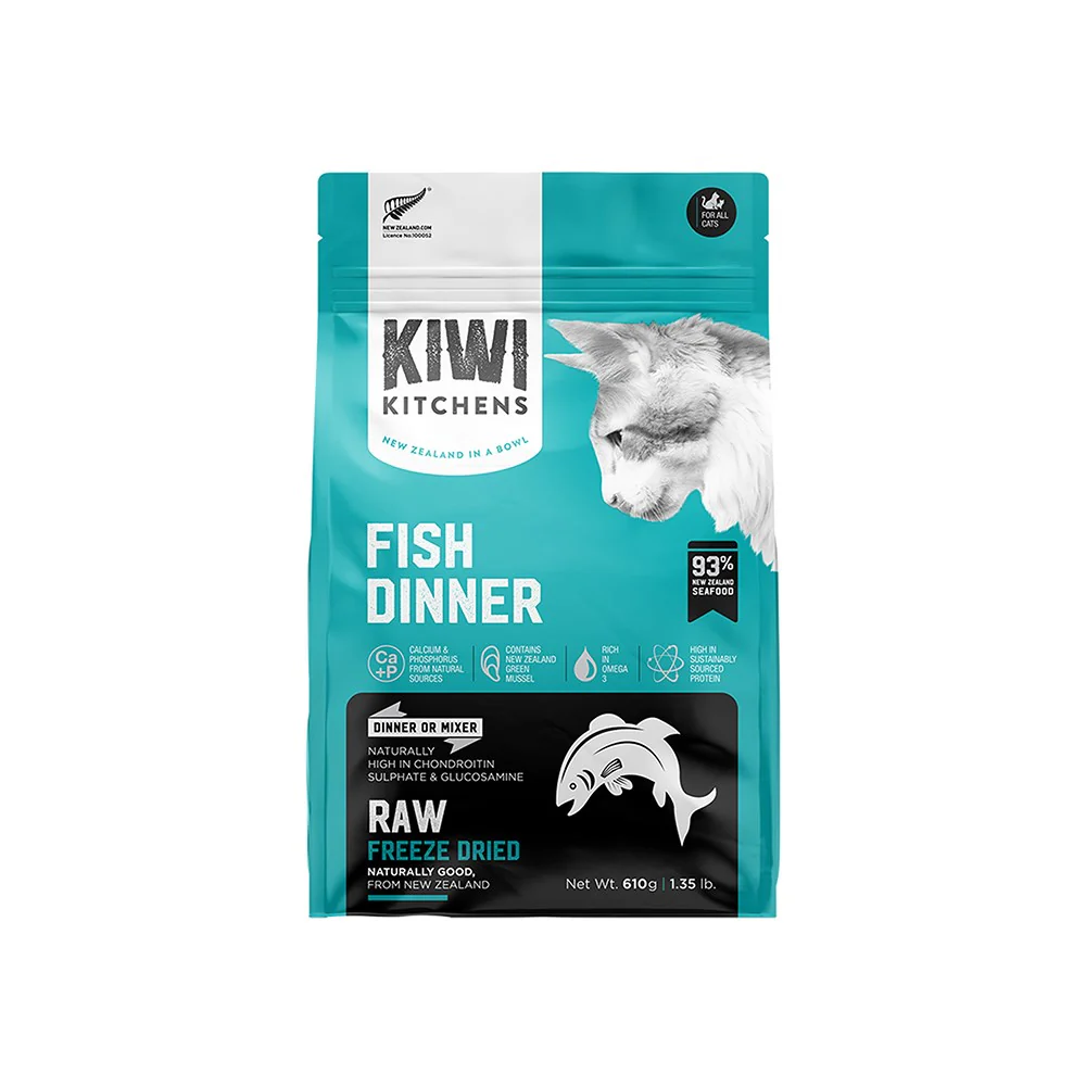 KIWI KITCHENS Fish Dinner Freeze Dried Cat Food - Image 3