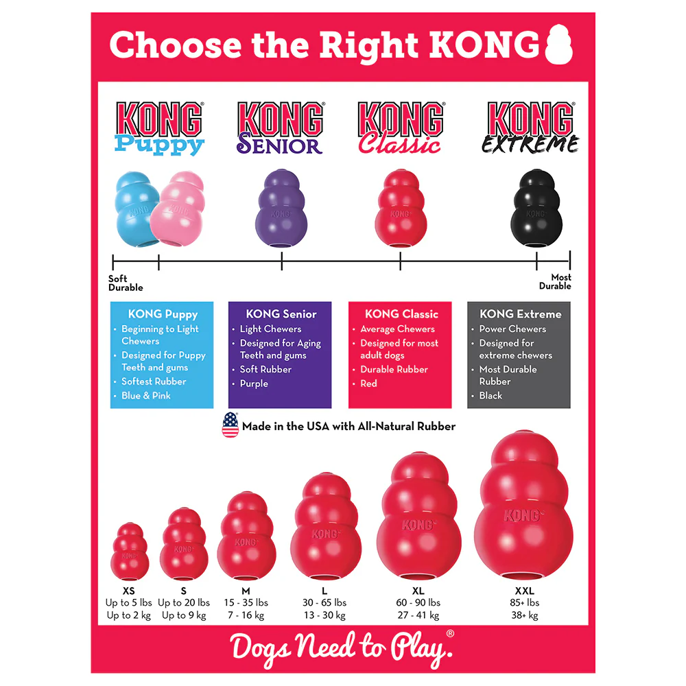 KONG Classic Xlarge Red Rubber Dog Toy - Image 6