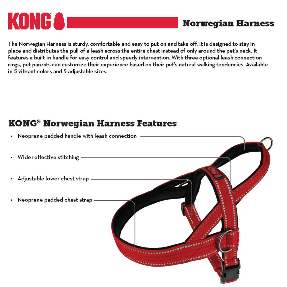 KONG Norwegian Black Harness - Image 2