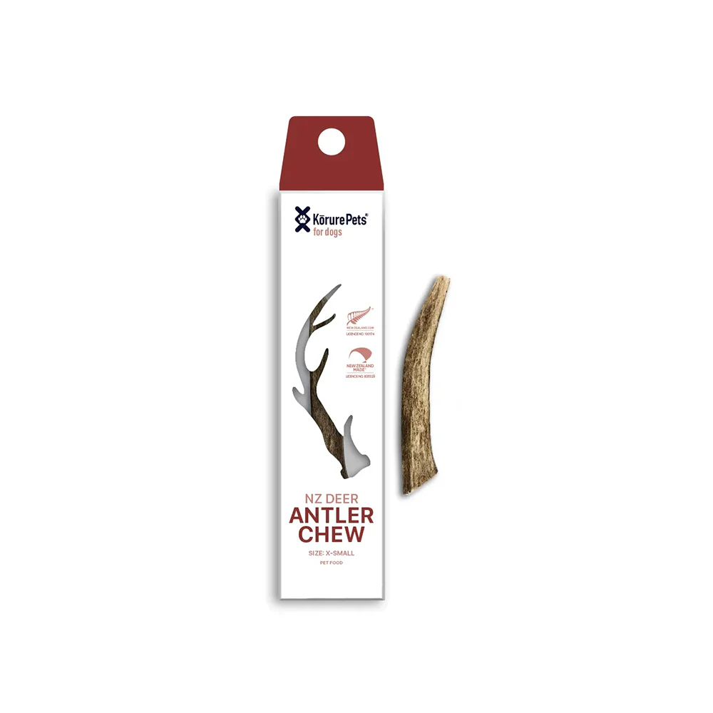 KORURE PETS Deer Antler X-Small Dog Dental Chew Treats 75g