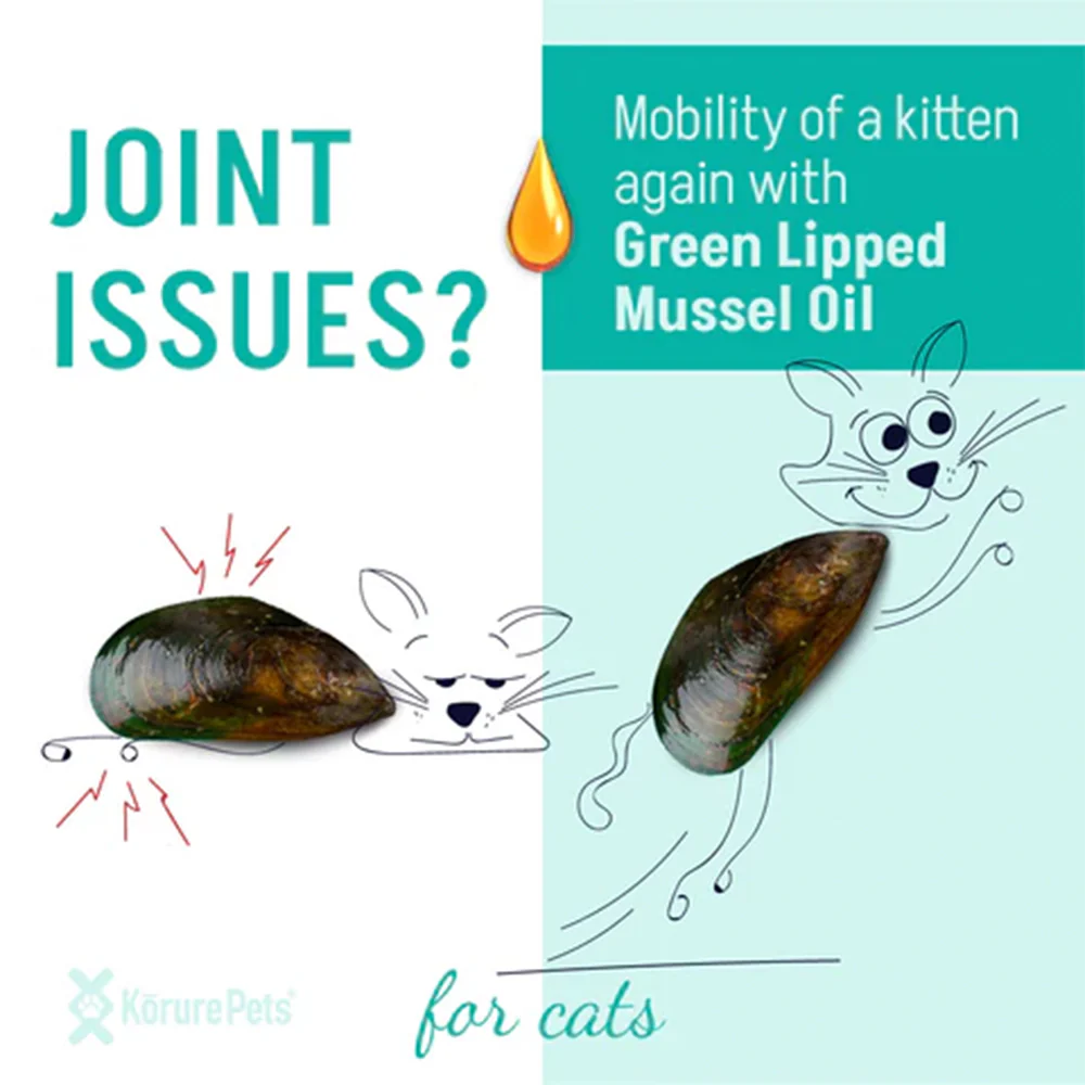 KORURE PETS Marine Phospholipid Oil Joint & Mobility Supplement For Cats 9ml - Image 2
