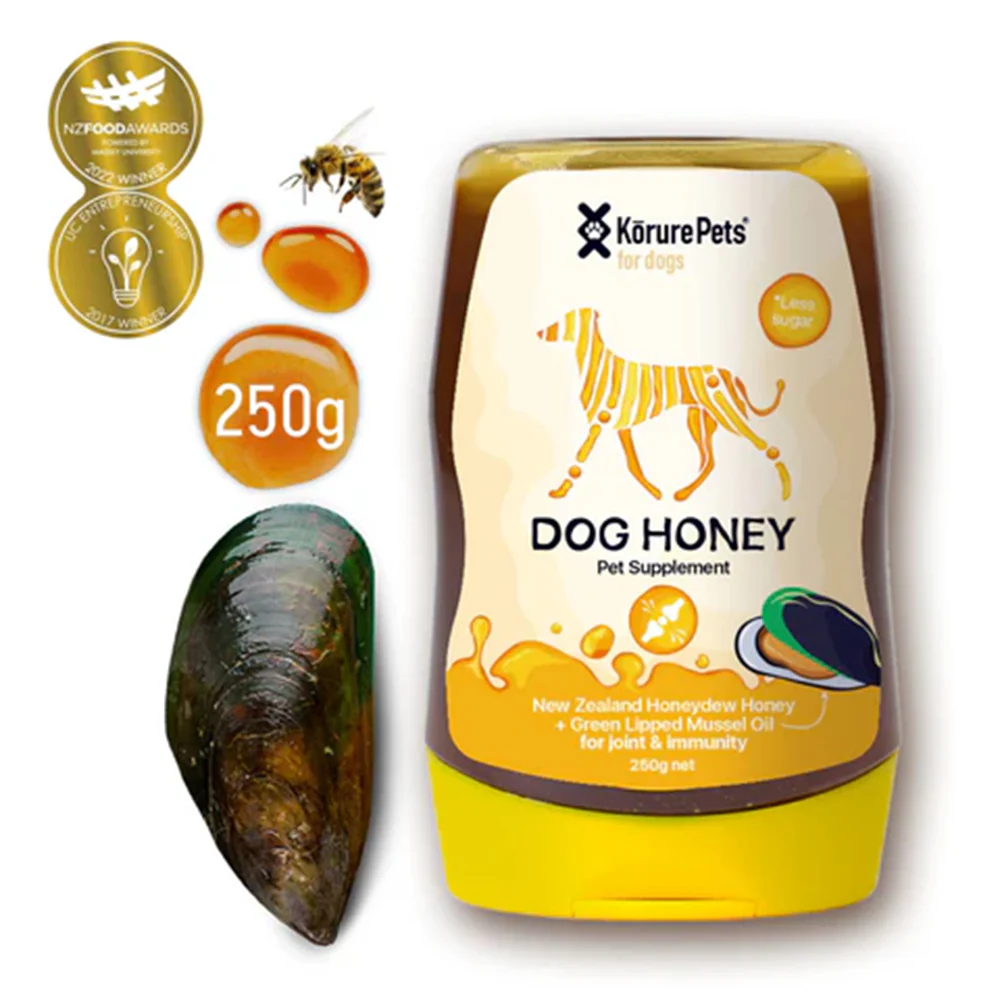 KORURE PETS Mussel Honey Immunity & Joint Dog Supplement 250g - Image 3