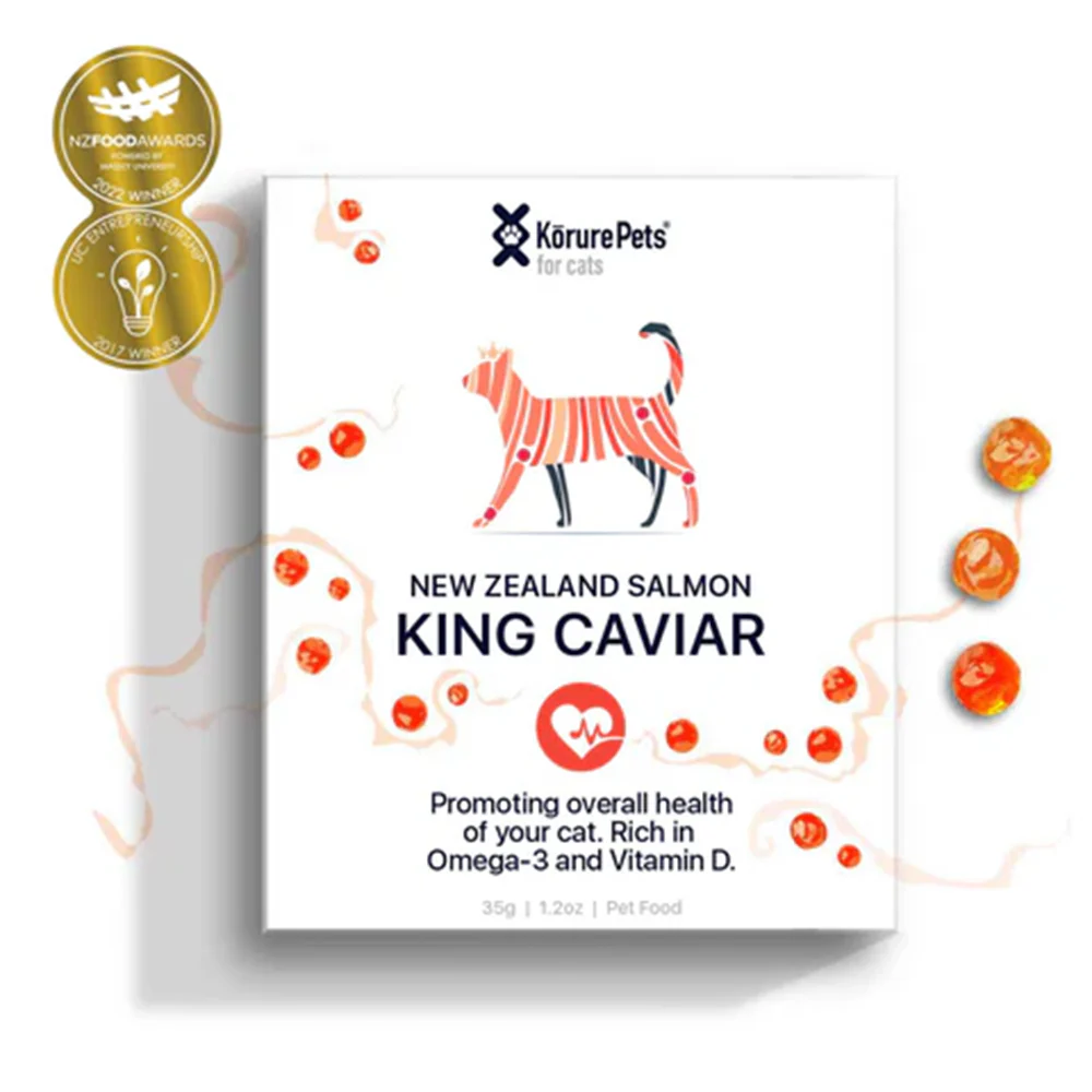 KORURE PETS NZ King Salmon Caviar Cardiovascular Health For Cats 30g - Image 3