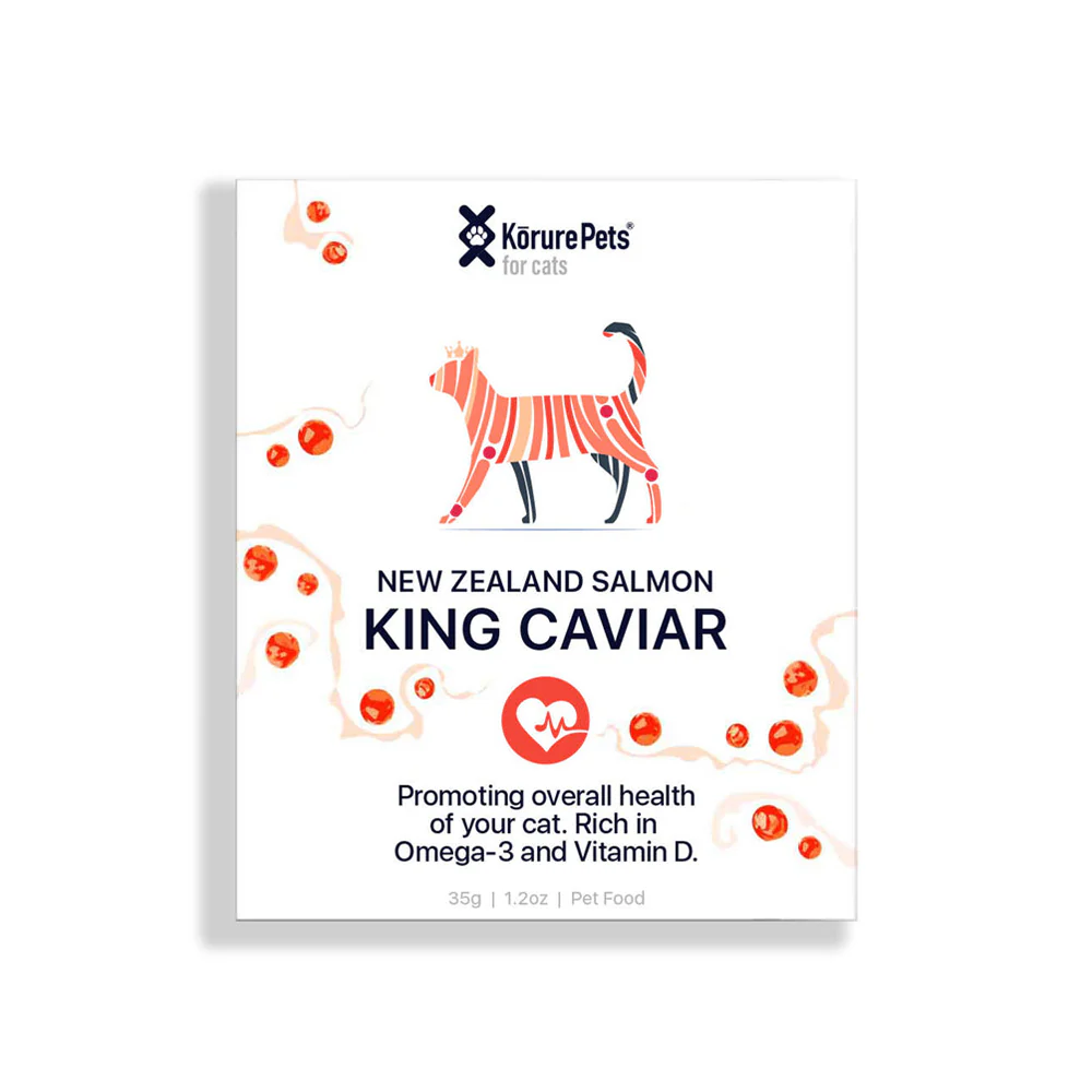 KORURE PETS NZ King Salmon Caviar Cardiovascular Health For Cats 30g - Image 8