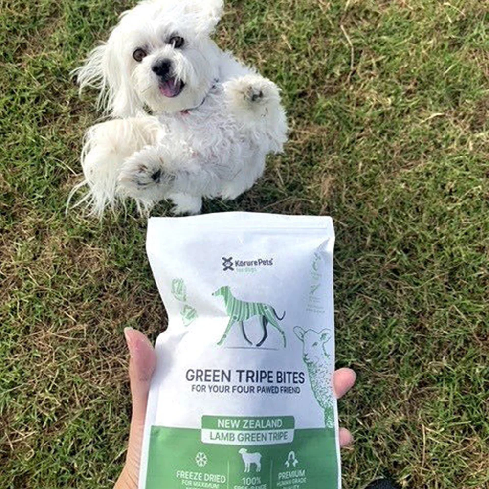 KORURE PETS NZ Lamb Green Tripe Dog Food Topper 40g - Image 4