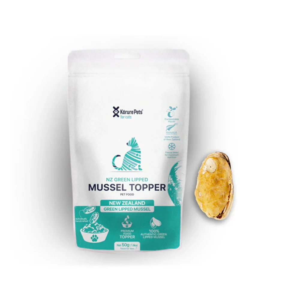 KORURE PETS NZ Omega-3 Mussel Cat Food Topper 50g - Image 2