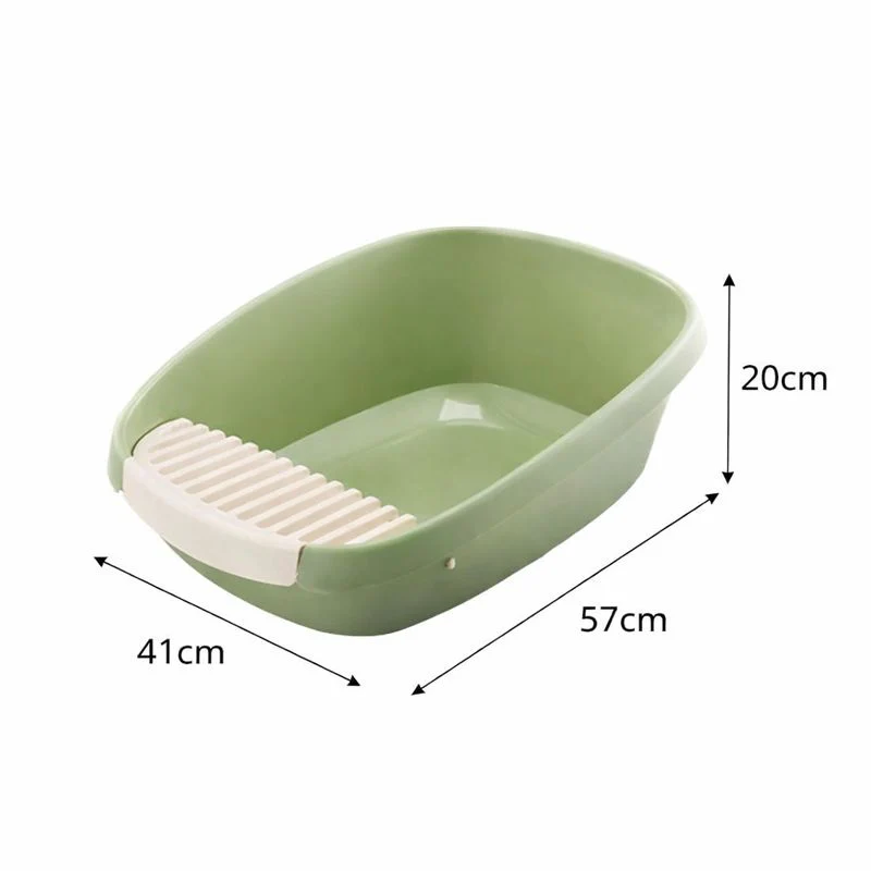 Large Open Cat Litter Box with Removable Wide Step - Image 2