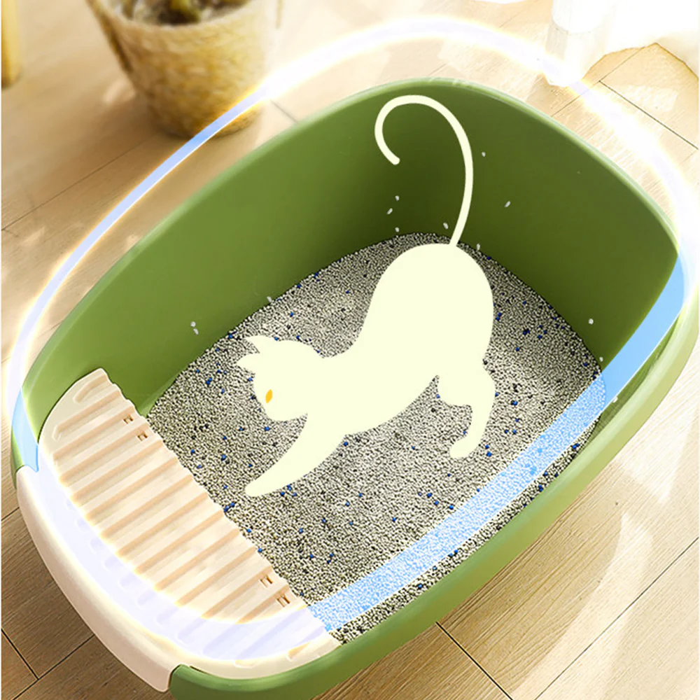 Large Open Cat Litter Box with Removable Wide Step - Image 7