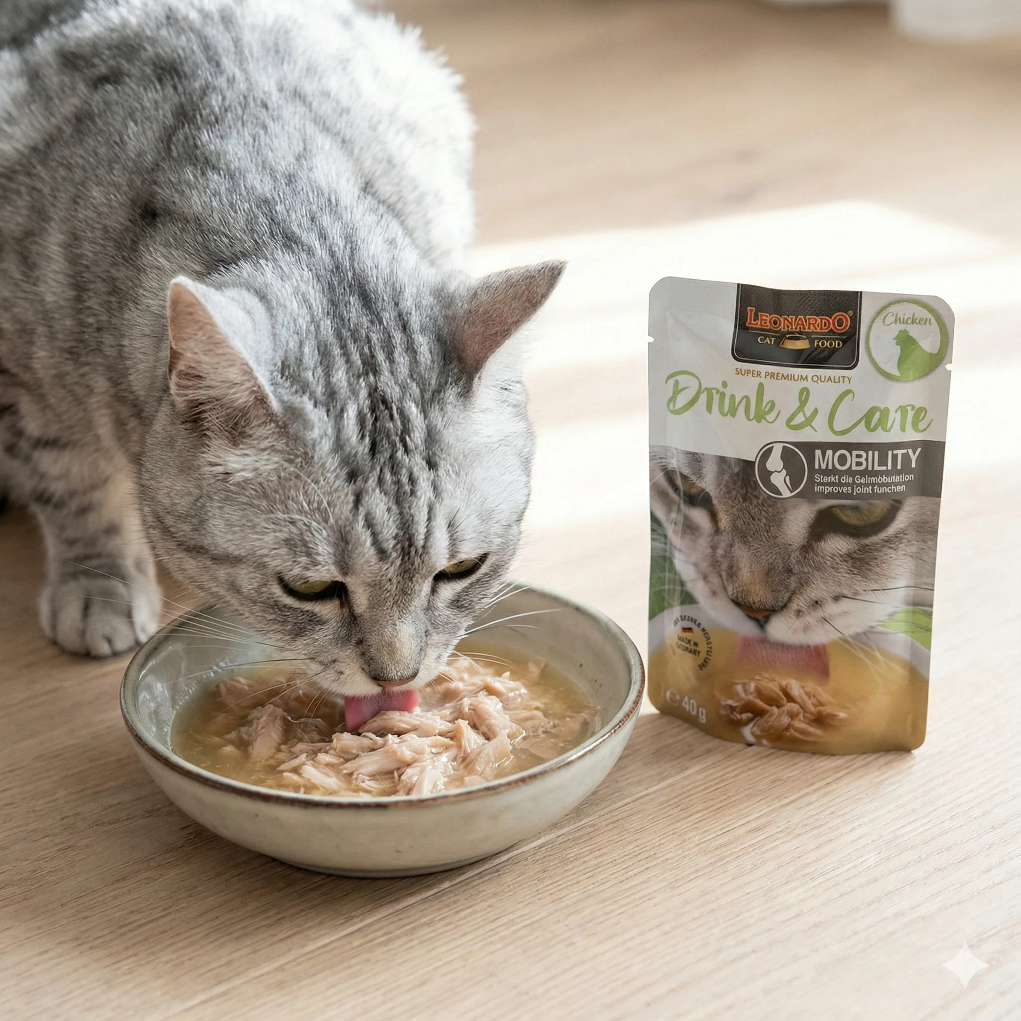 LEONARDO Drink & Care Mobility Chicken Wet Cat Food - Image 4