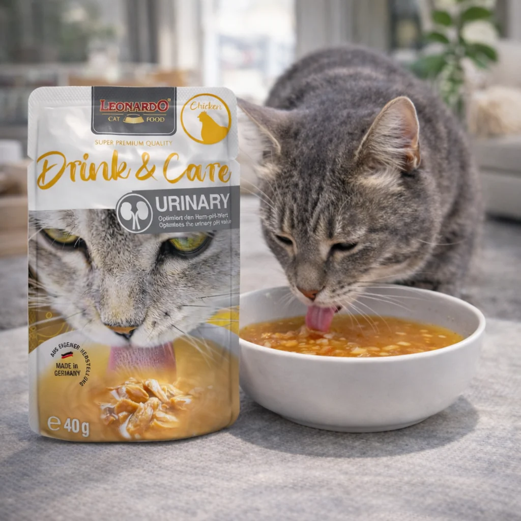 LEONARDO Drink & Care Urinary Chicken Wet Cat Food - Image 5
