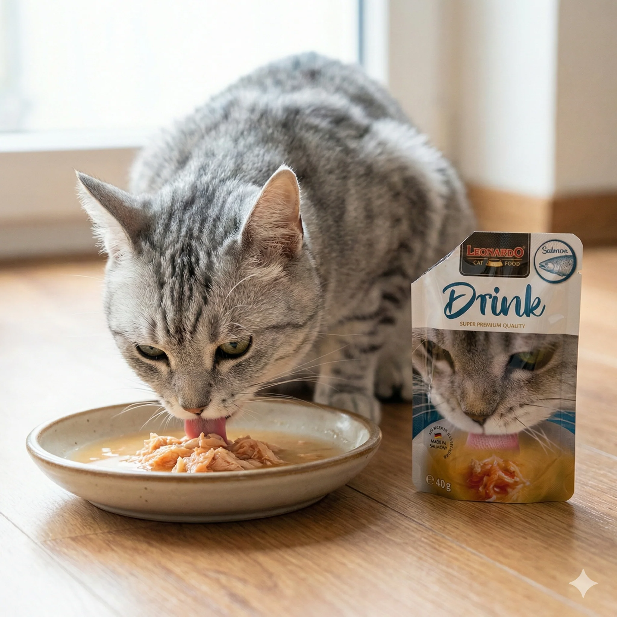 LEONARDO Drink With Salmon Wet Cat Food - Image 4