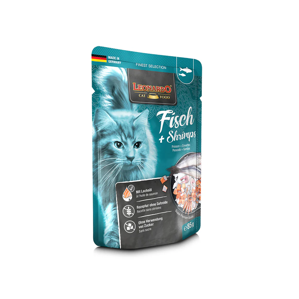 LEONARDO Finest  Selection Fish + Shrimps Wet Cat Food - Image 2