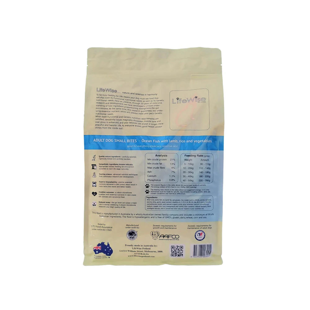 LIFEWISE Ocean Fish Small Bites Adult Dry Dog Food - Image 4