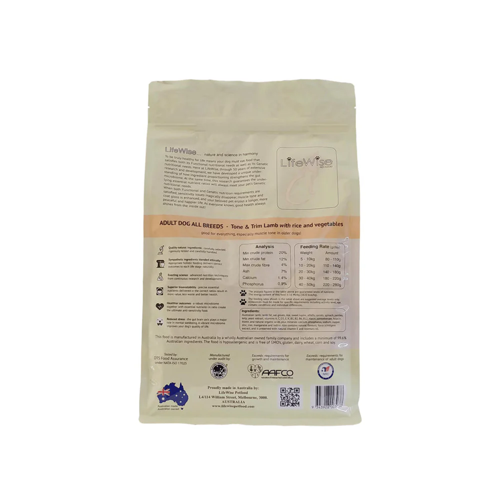 LIFEWISE Tone & Trim Lamb Adult Dry Dog Food - Image 3