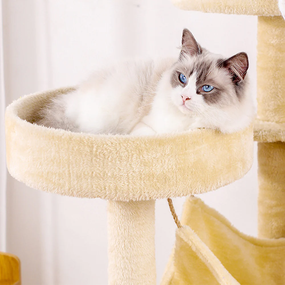 Luxury Multi-Level Sisal Cat Tree - Large 132x45x50cm - Image 3