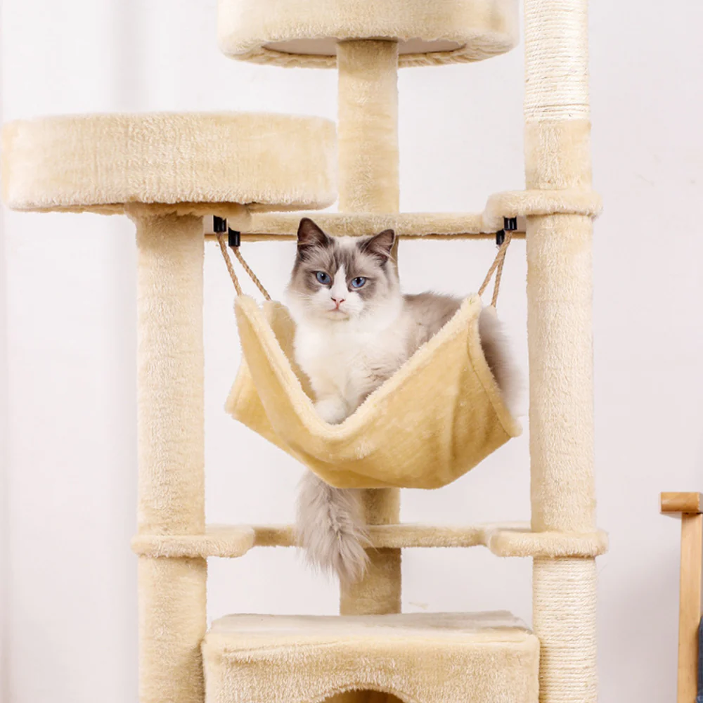 Luxury Multi-Level Sisal Cat Tree - Large 132x45x50cm - Image 5