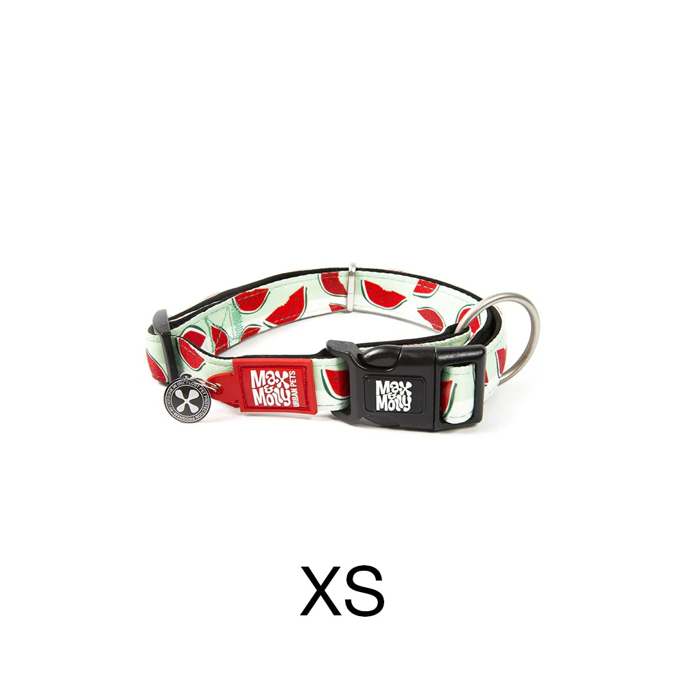 MAX & MOLLY Watermelon Smart ID Dog Collar for Extra Small Dogs - Image 2