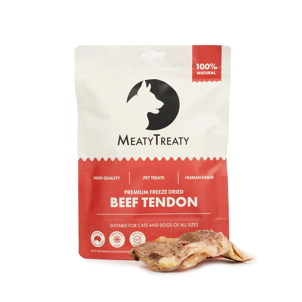MEATY TREATY Beef Tendon Freeze Dried Dog & Cat Treats 70g - Image 3