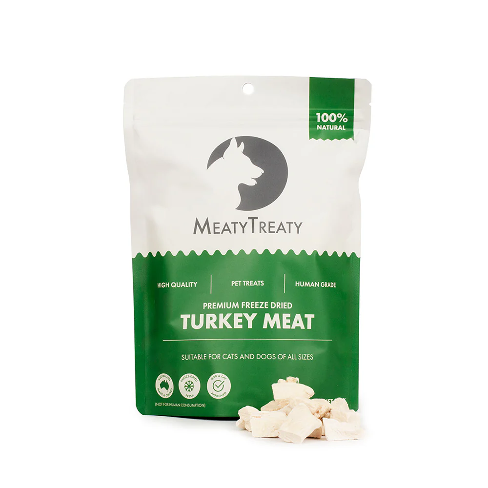 MEATY TREATY Freeze Dried Turkey Pet Treats 80g - Image 3