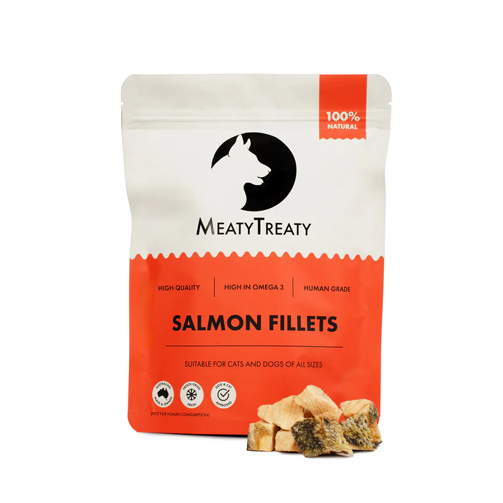 MEATY TREATY Salmon Fillet Freeze Dried Dog & Cat Treats 80g - Image 3
