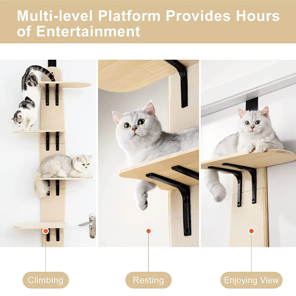 MEWOOFUN Door Hanging Cat Climber Shelves - Image 4