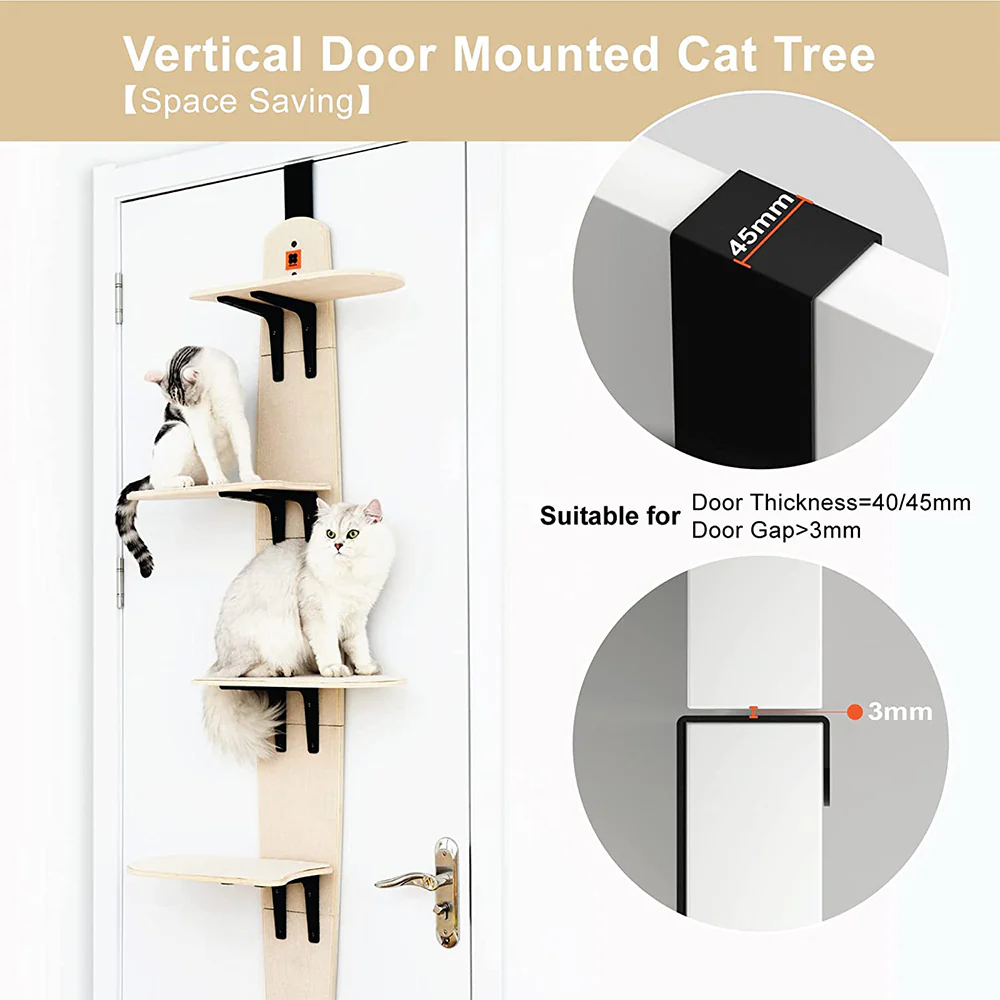MEWOOFUN Door Hanging Cat Climber Shelves - Image 6