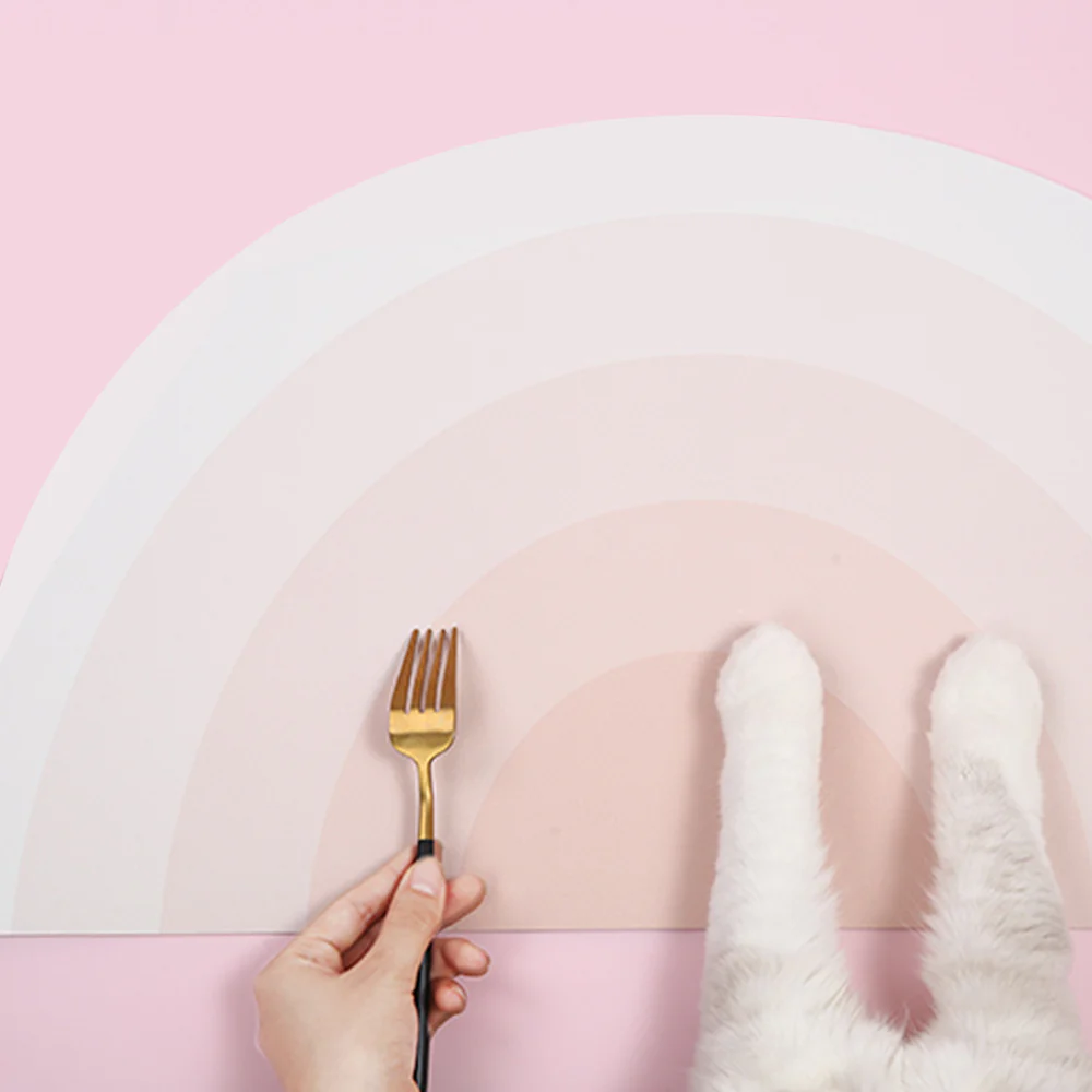 MIAOHO Pink Scratch-resistant Durable Waterproof Upgraded Pet Placemat - Image 4