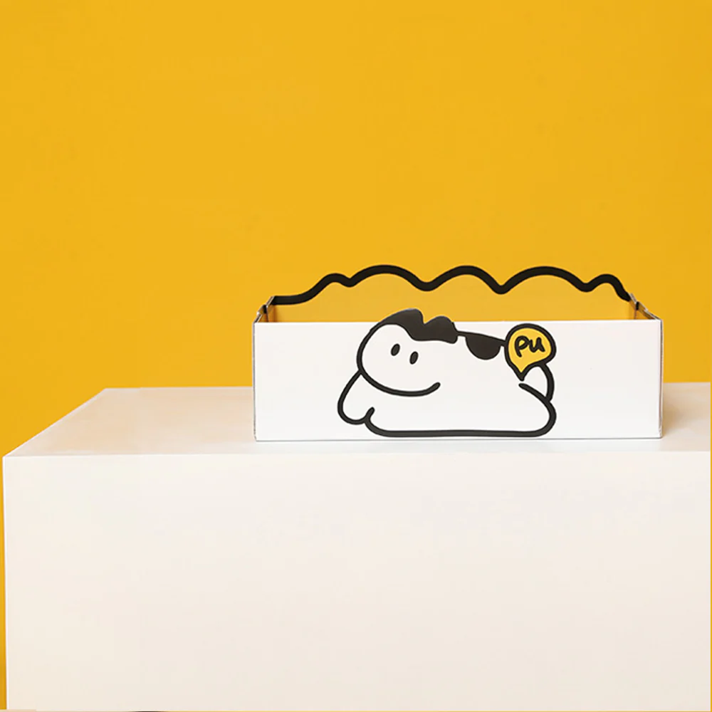 MIAOHO Yellow Reusable Waterproof Paper Cat Litter Box - Image 4