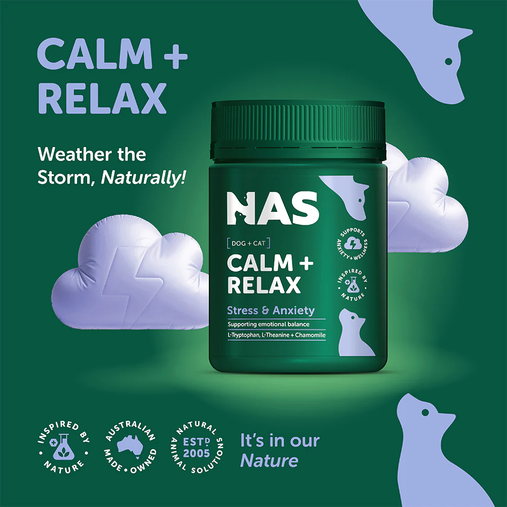 NAS NATURAL ANIMAL SOLUTIONS Calm + Relax For Dogs & Cats 120g - Image 2