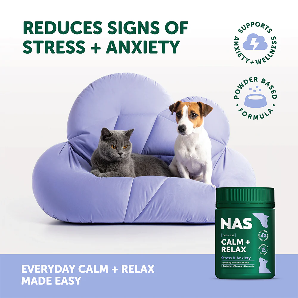 NAS NATURAL ANIMAL SOLUTIONS Calm + Relax For Dogs & Cats 120g - Image 3