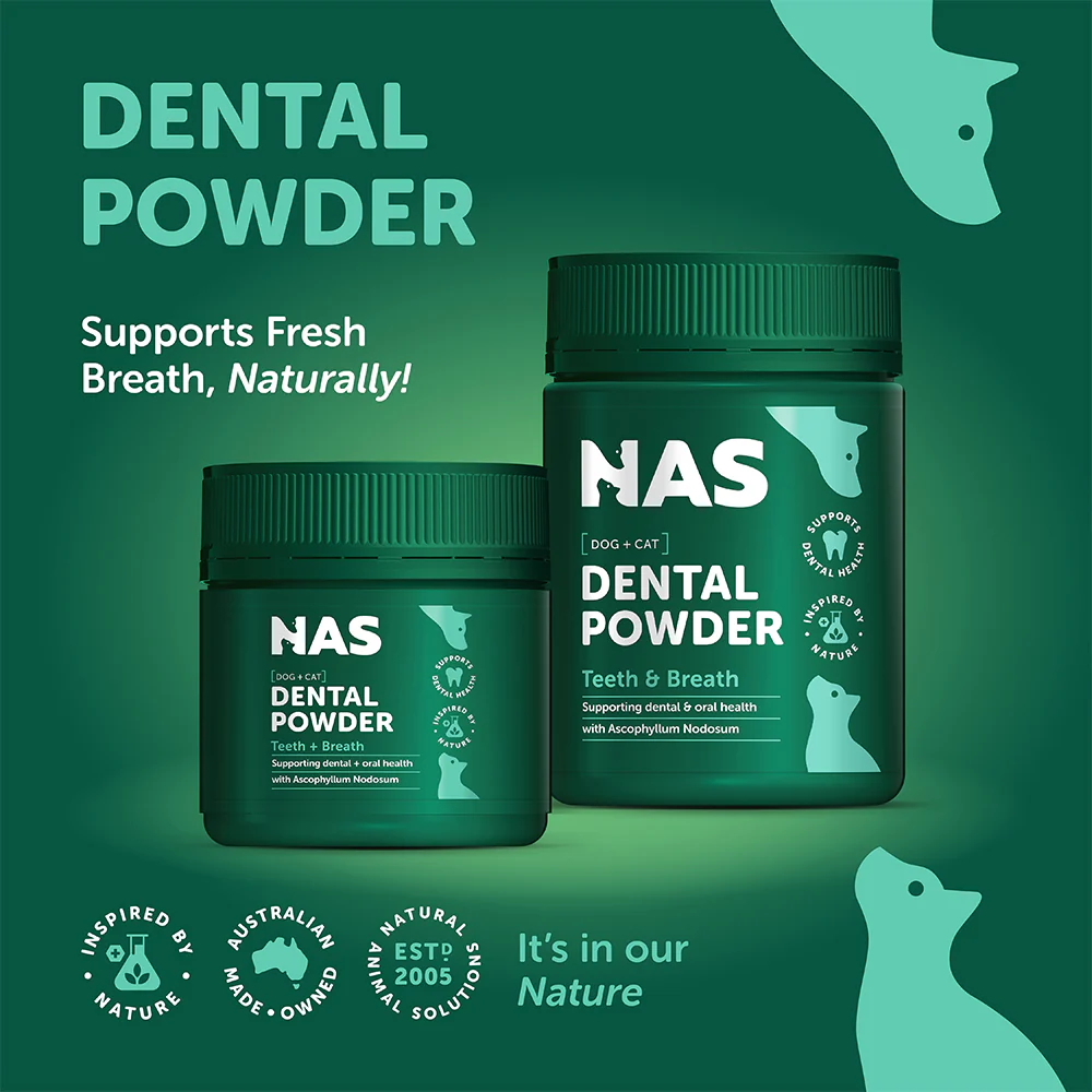 NAS NATURAL ANIMAL SOLUTIONS Dental Powder For Dogs & Cats - Image 3