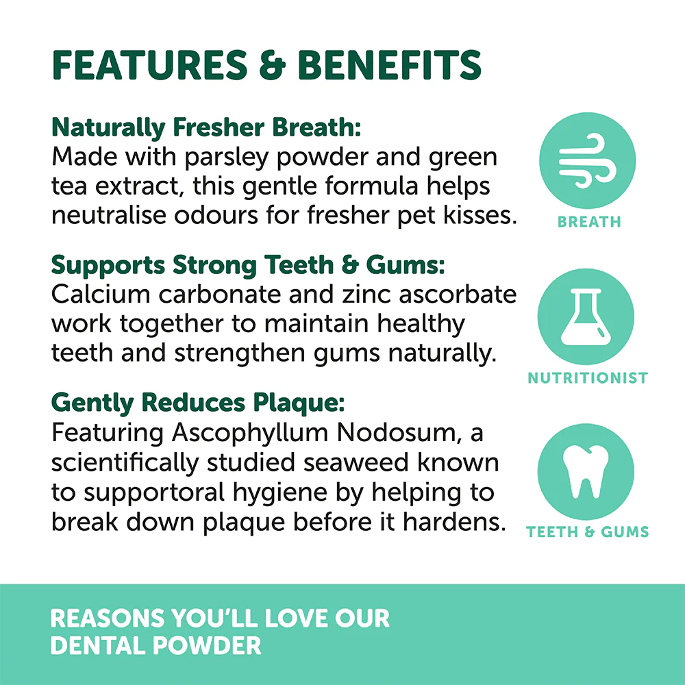 NAS NATURAL ANIMAL SOLUTIONS Dental Powder For Dogs & Cats - Image 5