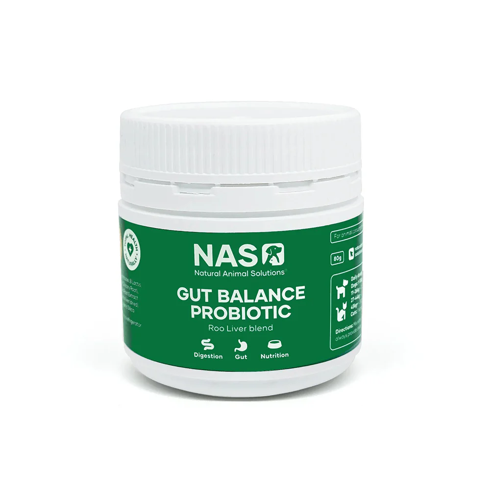 NAS NATURAL ANIMAL SOLUTIONS Natural Blend Gut Balance Probiotic Supplement For Cats & Dogs 80 - Image 5
