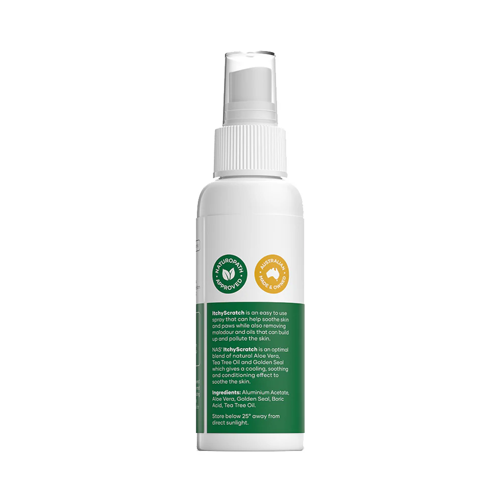 NAS NATURAL ANIMAL SOLUTIONS ItchyScratch Pet Skin & Coat Care 100ml - Image 4