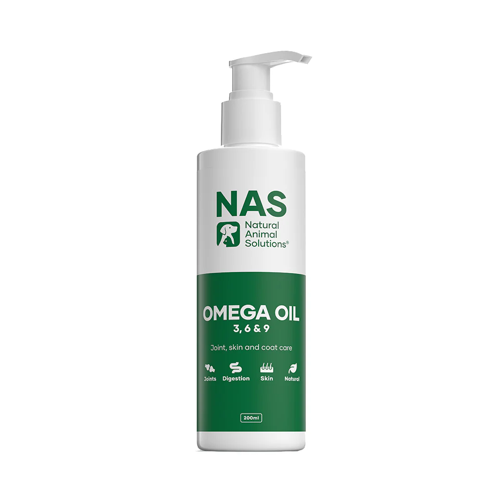 NAS NATURAL ANIMAL SOLUTIONS Omega 3 6 & 9 Oil For Dogs & Cats 200ml