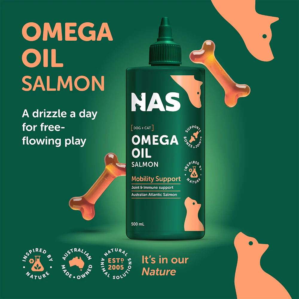 NAS NATURAL ANIMAL SOLUTIONS Omega Oil Salmon For Dogs & Cats - Image 3