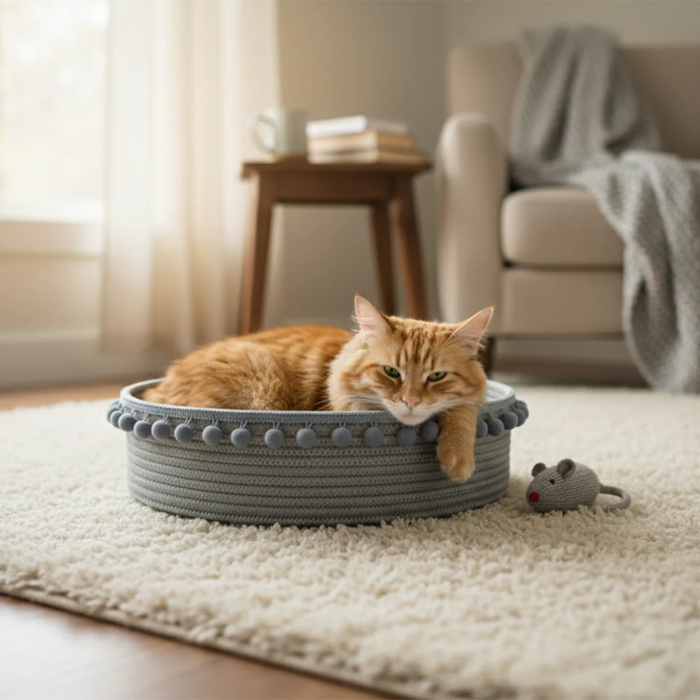 Natural Jute Cat Scratcher Mat - Image 10