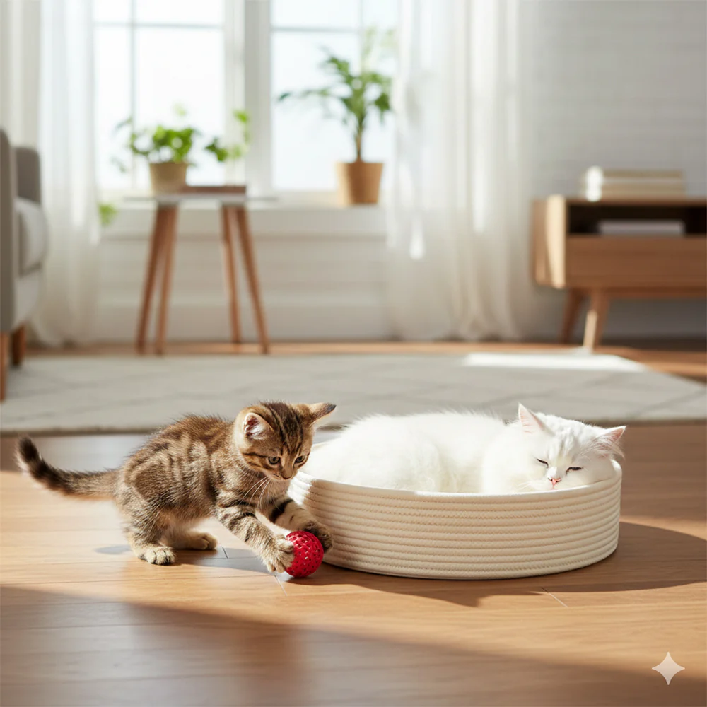 Natural Jute Cat Scratcher Mat - Image 8