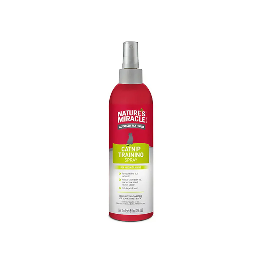 NATURE'S MIRACLE Advanced Platinum Catnip Training Spray for Cats 236ml